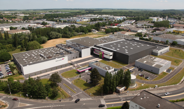 Aerial view of the Biocodex facility in Beauvais