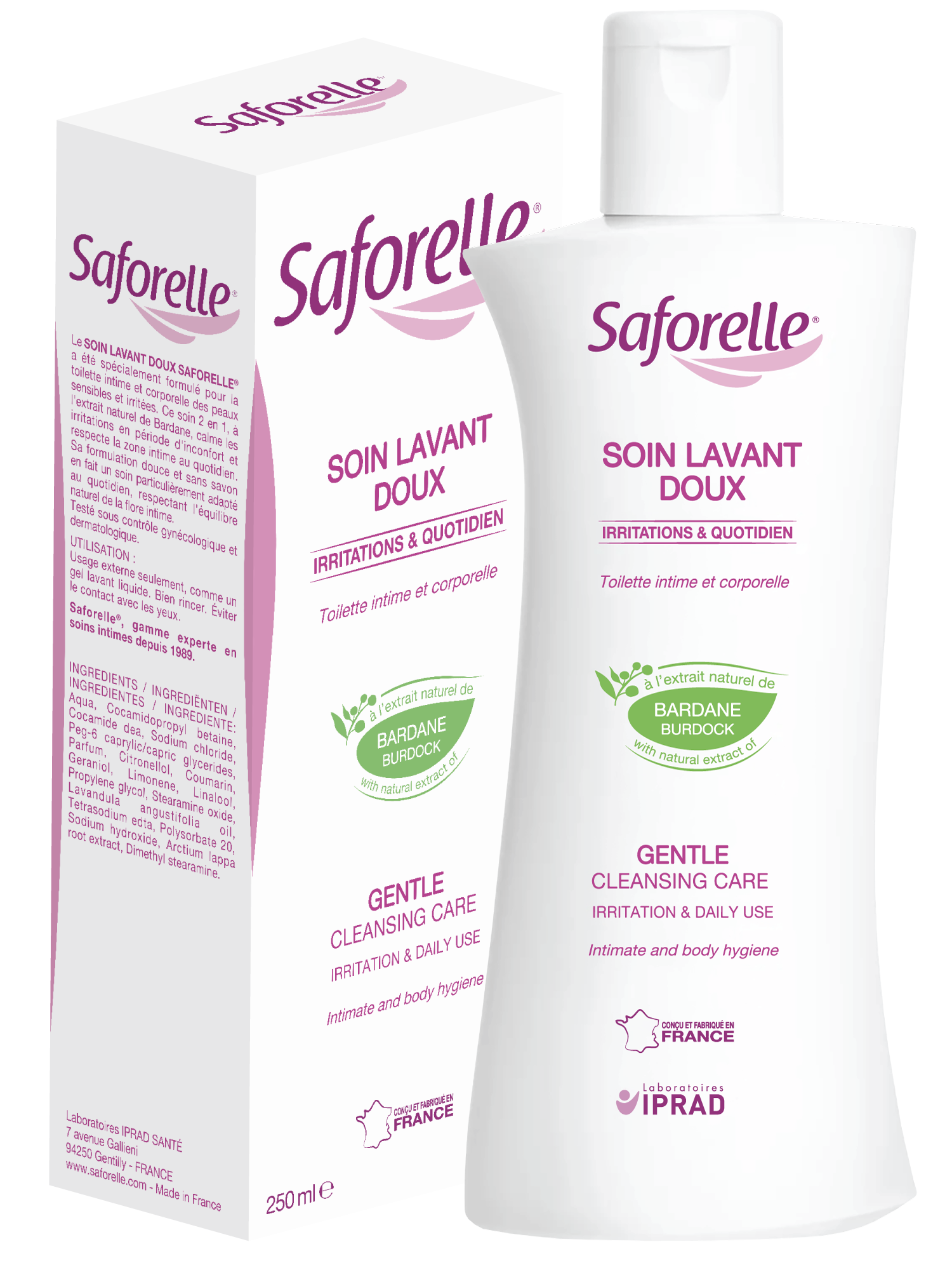 SAFORELLE bottle Gel îngrijire intimă şi corporală 250ml