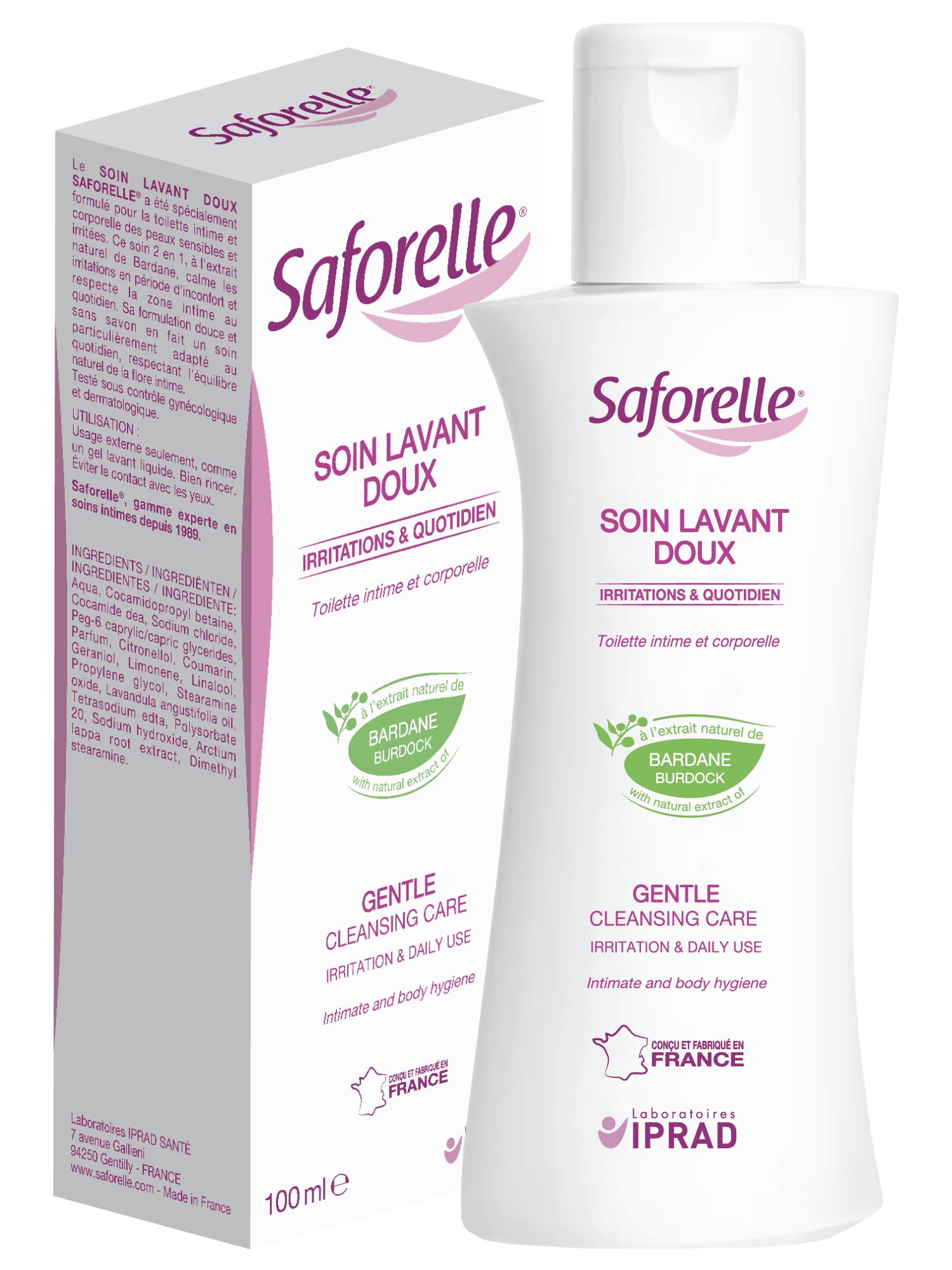 SAFORELLE bottle Gel îngrijire intimă şi corporală 100ml